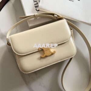 Replica Celine Triomphe Bag Shiny Calfskin Ivory 2