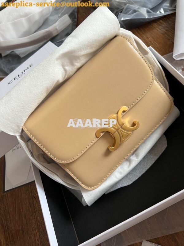 Replica Celine Triomphe Bag Soft Yellow 3