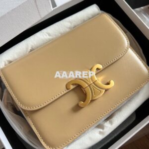 Replica Celine Triomphe Bag Soft Yellow 2