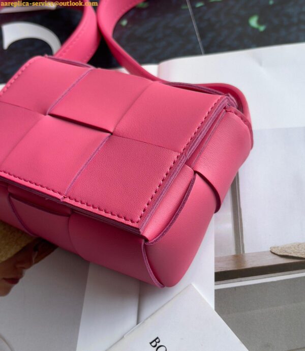 Replica Bottega Veneta Candy Cassette Bag In Cranberry Lambskin 6