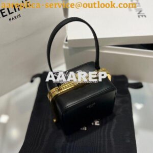 Replica Celine Triomphe Minaudiere In Smooth Calfskin 197243 Black