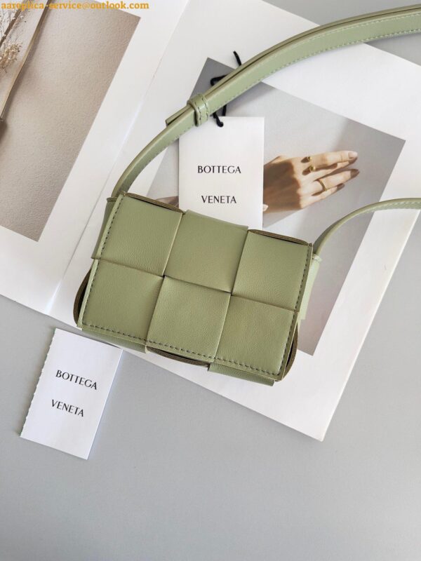 Replica Bottega Veneta Candy Cassette Bag In Travertine Lambskin 8