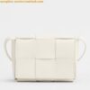 Replica Bottega Veneta Candy Cassette Bag In White Lambskin