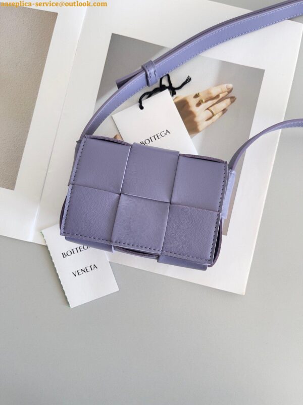 Replica Bottega Veneta Candy Cassette Bag In Wisteria Lambskin 6