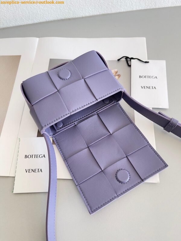 Replica Bottega Veneta Candy Cassette Bag In Wisteria Lambskin 11