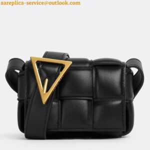 Replica Bottega Veneta Candy Padded Cassette Bag In Black Lambskin 2