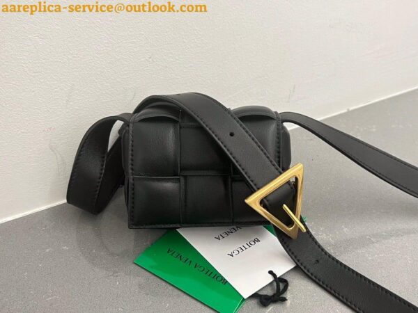 Replica Bottega Veneta Candy Padded Cassette Bag In Black Lambskin 3