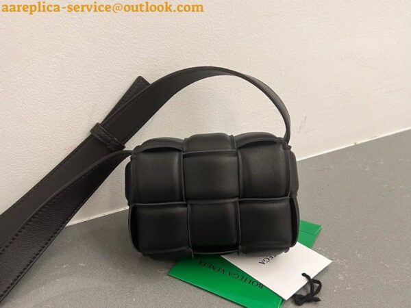 Replica Bottega Veneta Candy Padded Cassette Bag In Black Lambskin 5