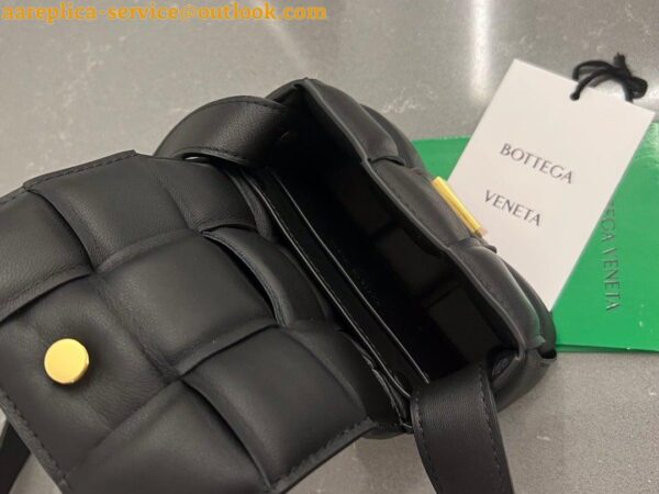 Replica Bottega Veneta Candy Padded Cassette Bag In Black Lambskin 10