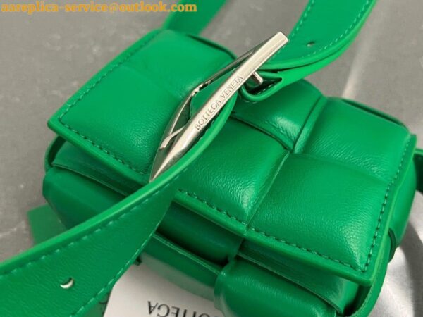 Replica Bottega Veneta Candy Padded Cassette Bag In Parakeet Lambskin 9