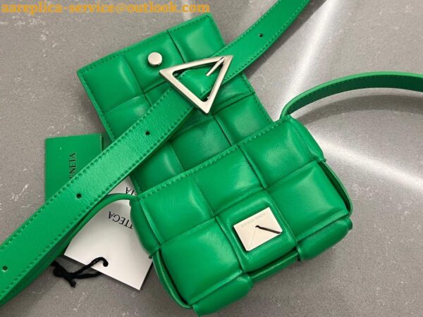 Replica Bottega Veneta Candy Padded Cassette Bag In Parakeet Lambskin 13