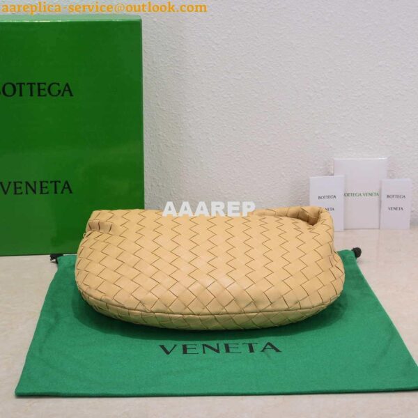 Replica Bottega Veneta BV 690225 Teen Jodie intrecciato leather shoulder bag Apricot 6