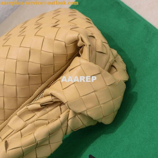 Replica Bottega Veneta BV 690225 Teen Jodie intrecciato leather shoulder bag Apricot 7