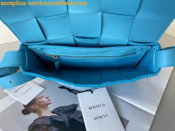 Replica Bottega Veneta Cassette Bag In Mallard Intreccio Lambskin 8