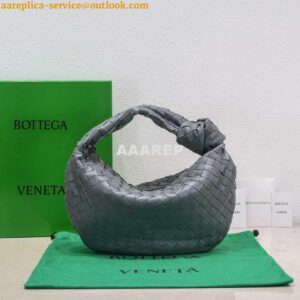 Replica Bottega Veneta BV 690225 Teen Jodie intrecciato leather shoulder bag Dark Gray 2