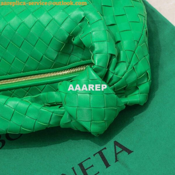 Replica Bottega Veneta BV 690225 Teen Jodie intrecciato leather shoulder bag Green 5