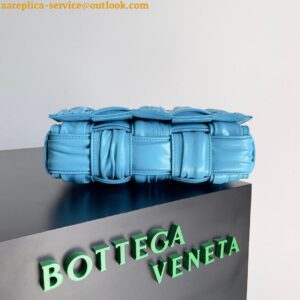 Replica Bottega Veneta Cassette Bag In Pool Foulard Intreccio Calfskin