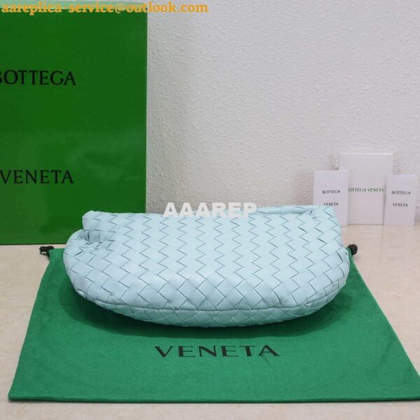 Replica Bottega Veneta BV 690225 Teen Jodie intrecciato leather shoulder bag Light Blue 3