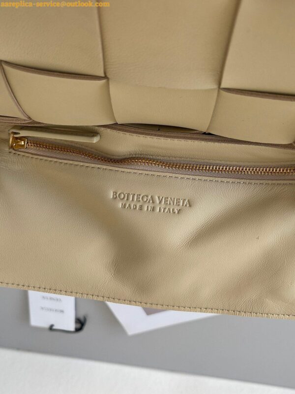 Replica Bottega Veneta Cassette Bag In Porridge Intreccio Lambskin 9