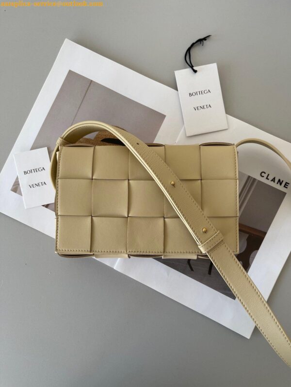 Replica Bottega Veneta Cassette Bag In Porridge Intreccio Lambskin 8