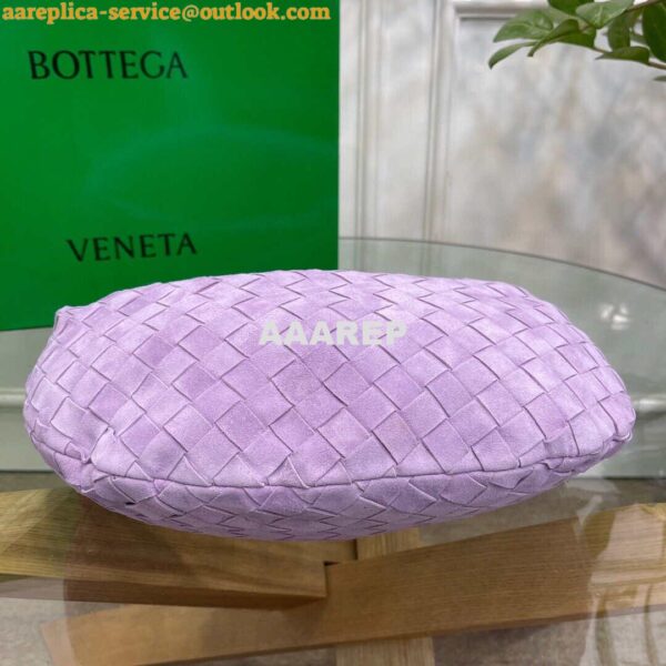 Replica Bottega Veneta BV 690225 Teen Jodie intrecciato leather shoulder bag Purple 4