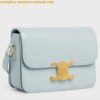 Replica Celine Triomphe Teen Bag In Grey Leather