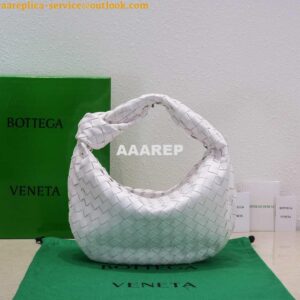 Replica Bottega Veneta BV 690225 Teen Jodie intrecciato leather shoulder bag White 2