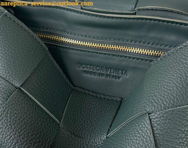 Replica Bottega Veneta Cassette Bag In Raintree Grained Intreccio Calfskin 6