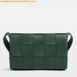 Replica Bottega Veneta Cassette Bag In Raintree Intreccio Lambskin 2