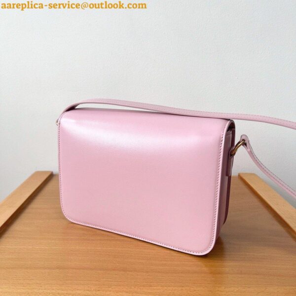 Replica Celine Triomphe Teen Bag In Pink Leather 13