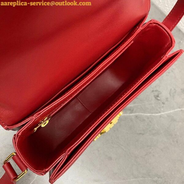 Replica Celine Triomphe Teen Bag In Red Leather 8