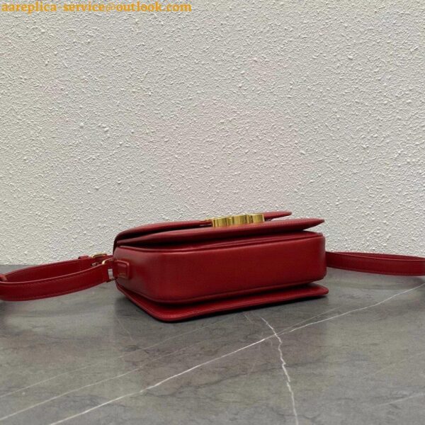 Replica Celine Triomphe Teen Bag In Red Leather 13