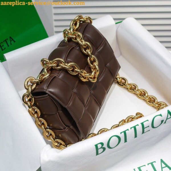 Replica Bottega Veneta Chain Cassette Bag In Fondant Intrecciato Lambskin 6