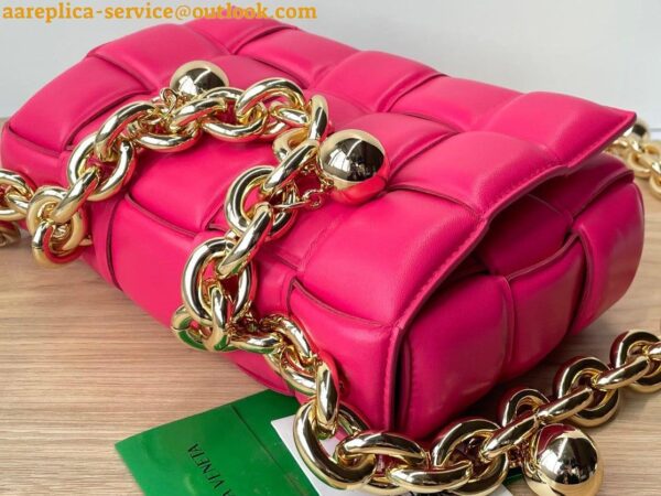 Replica Bottega Veneta Chain Cassette Bag In Lollipop Intrecciato Lambskin 3