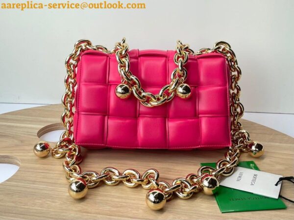 Replica Bottega Veneta Chain Cassette Bag In Lollipop Intrecciato Lambskin 6