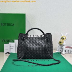 Replica Bottega Veneta BV 743568 Small Andiamo Black 2