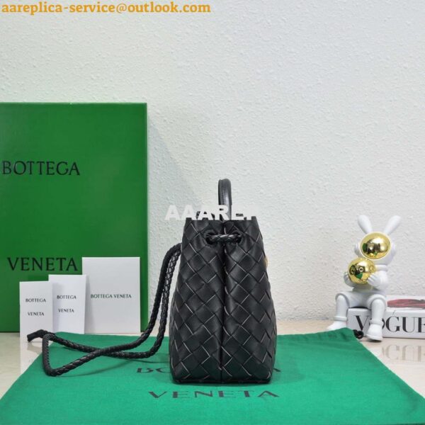 Replica Bottega Veneta BV 743568 Small Andiamo Black 5