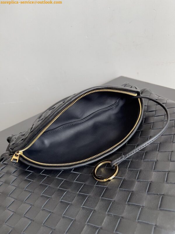 Replica Bottega Veneta Gemelli Medium Bag in Black Intrecciato Lambskin 9