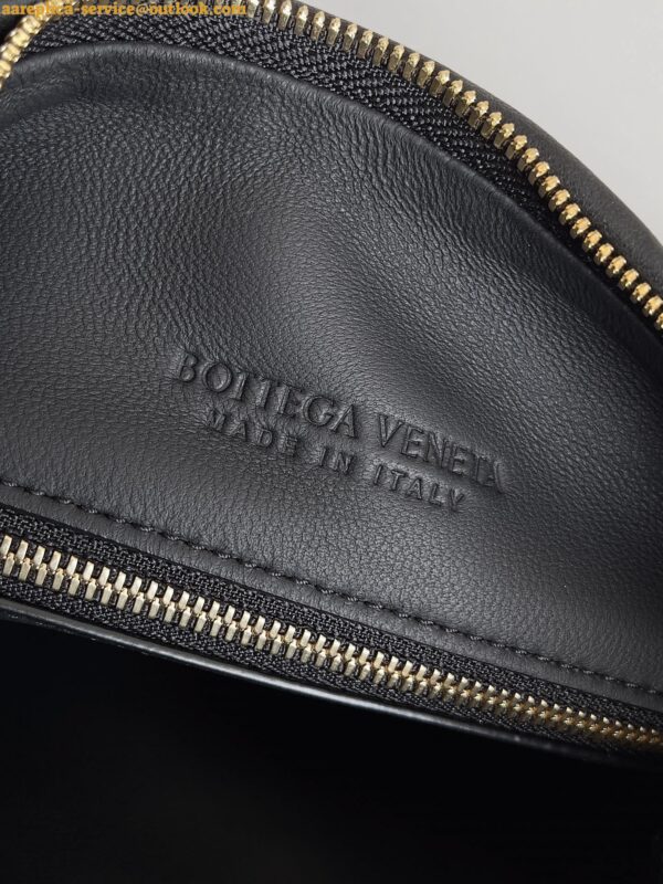 Replica Bottega Veneta Gemelli Medium Bag in Black Intrecciato Lambskin 11