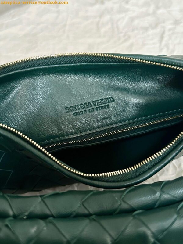 Replica Bottega Veneta Gemelli Medium Bag in Emerald Green Intrecciato Lambskin 8