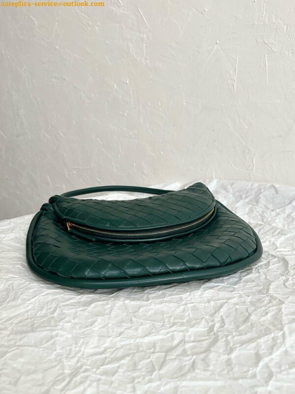 Replica Bottega Veneta Gemelli Medium Bag in Emerald Green Intrecciato Lambskin 9