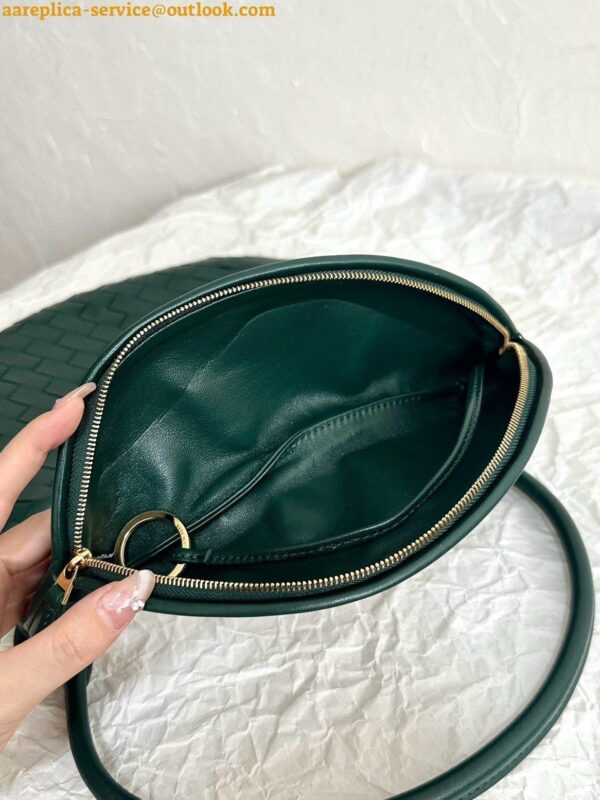 Replica Bottega Veneta Gemelli Medium Bag in Emerald Green Intrecciato Lambskin 10