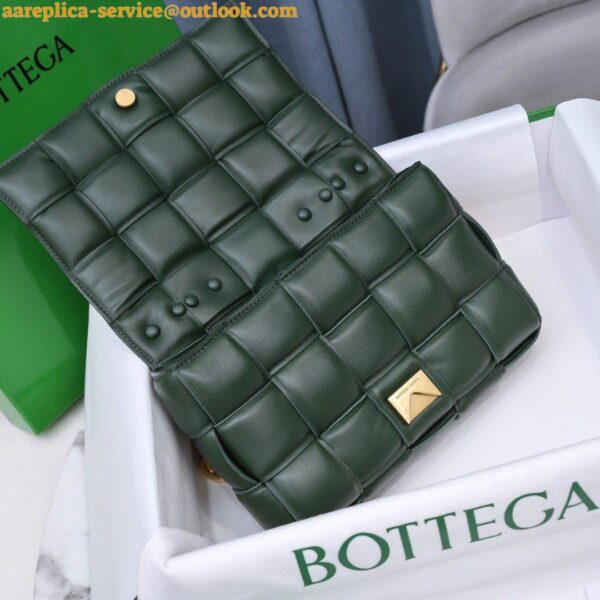 Replica Bottega Veneta Chain Cassette Bag In Raintree Intrecciato Lambskin 5