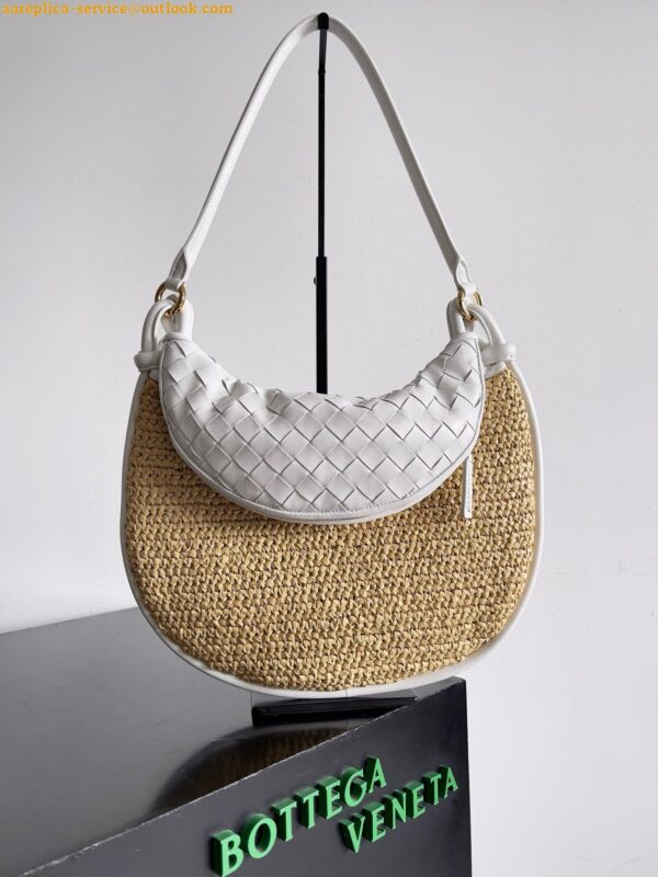 Replica Bottega Veneta Gemelli Medium Bag in Natural Raffia 2