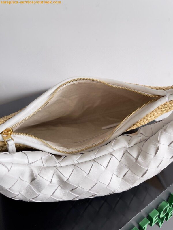 Replica Bottega Veneta Gemelli Medium Bag in Natural Raffia 5