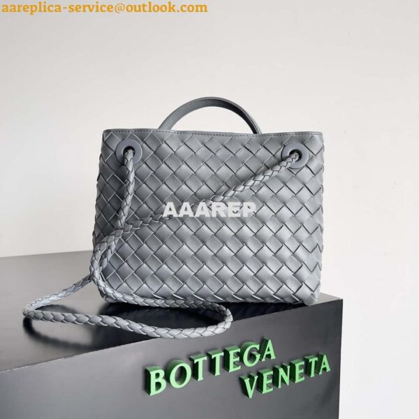 Replica Bottega Veneta BV 743568 Small Andiamo Gray 3