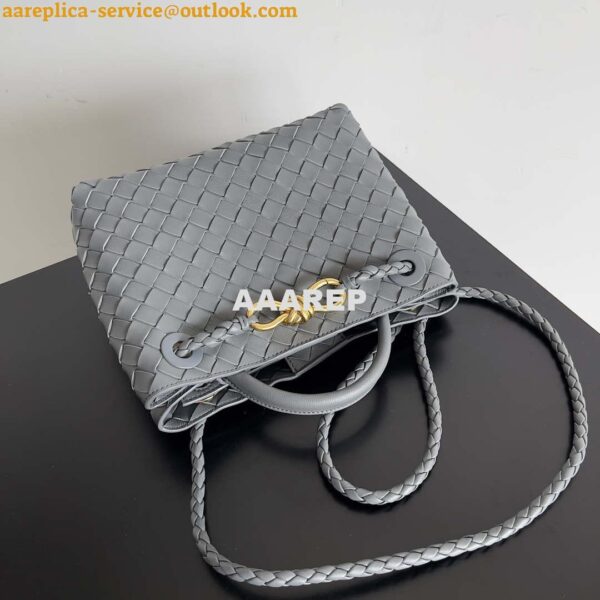 Replica Bottega Veneta BV 743568 Small Andiamo Gray 5