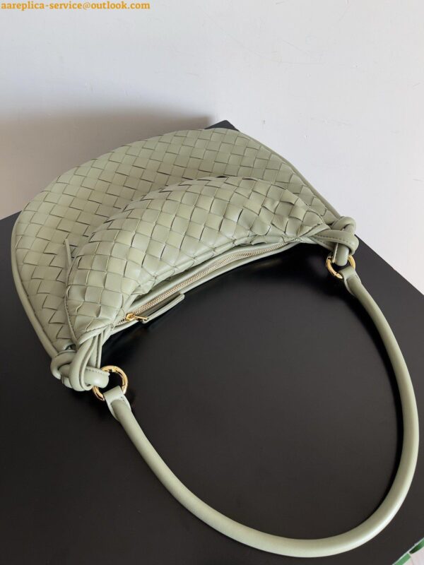 Replica Bottega Veneta Gemelli Medium Bag in Travertine Intrecciato Lambskin 6