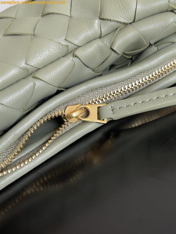 Replica Bottega Veneta Gemelli Medium Bag in Travertine Intrecciato Lambskin 8