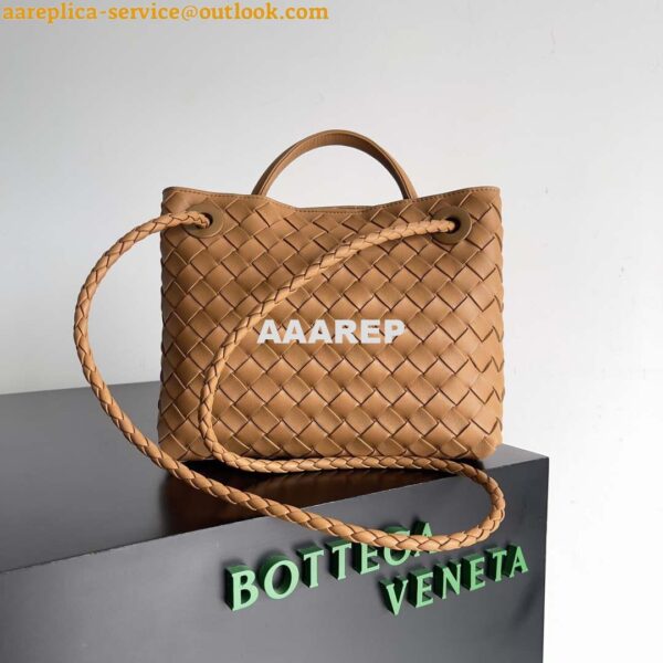 Replica Bottega Veneta BV 743568 Small Andiamo Ligth Brown 4